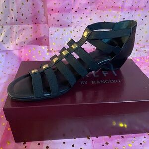 Rangoni Black Women's Sandals